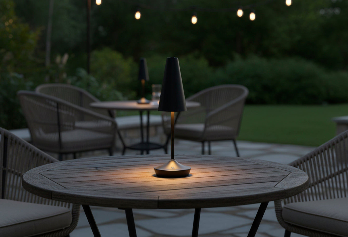 Flynn Cordless LED Table Lamp - Black
