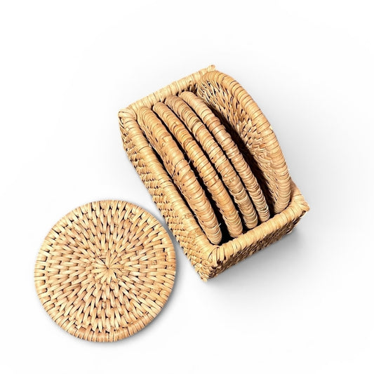Round Coaster Box Set, Natural