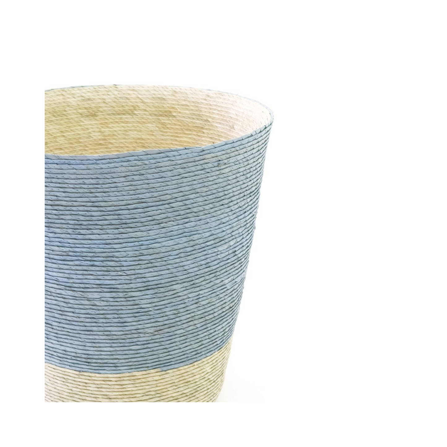 Conical Waste Basket - Sky Blue Top