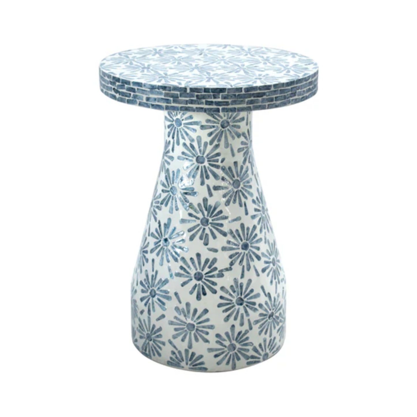 Blue Halio Shell Side Table