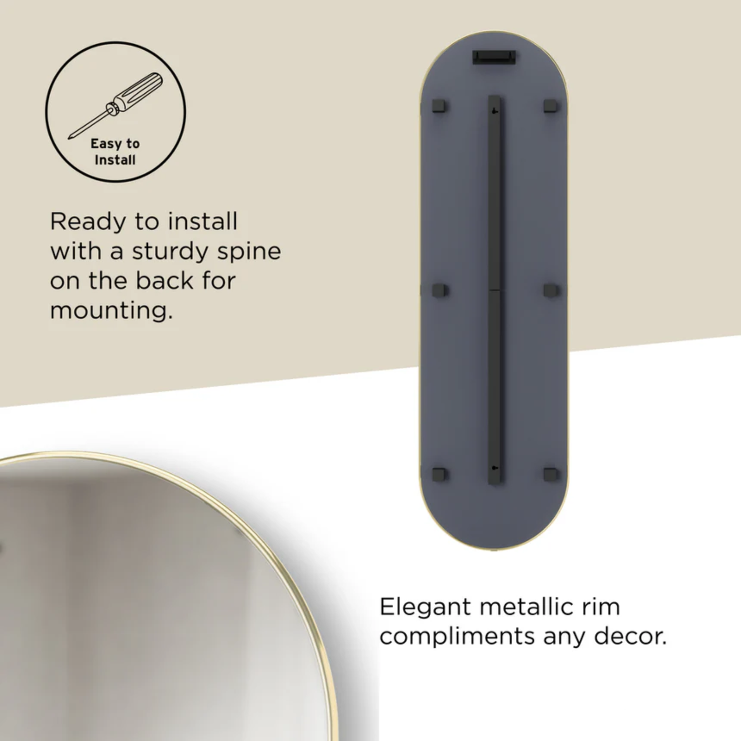 Hubba Pill Mirror 62x18