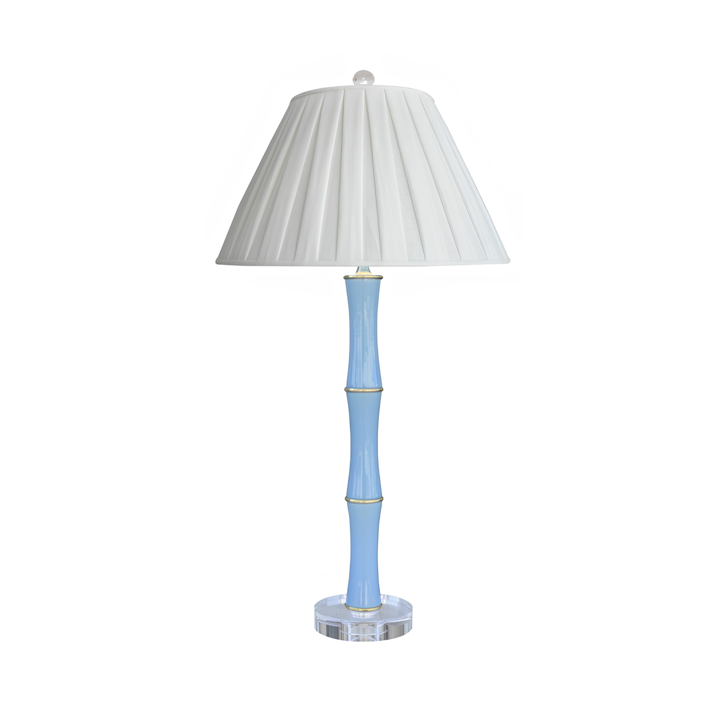 Ice Blue Porcelain Buffet Lamp