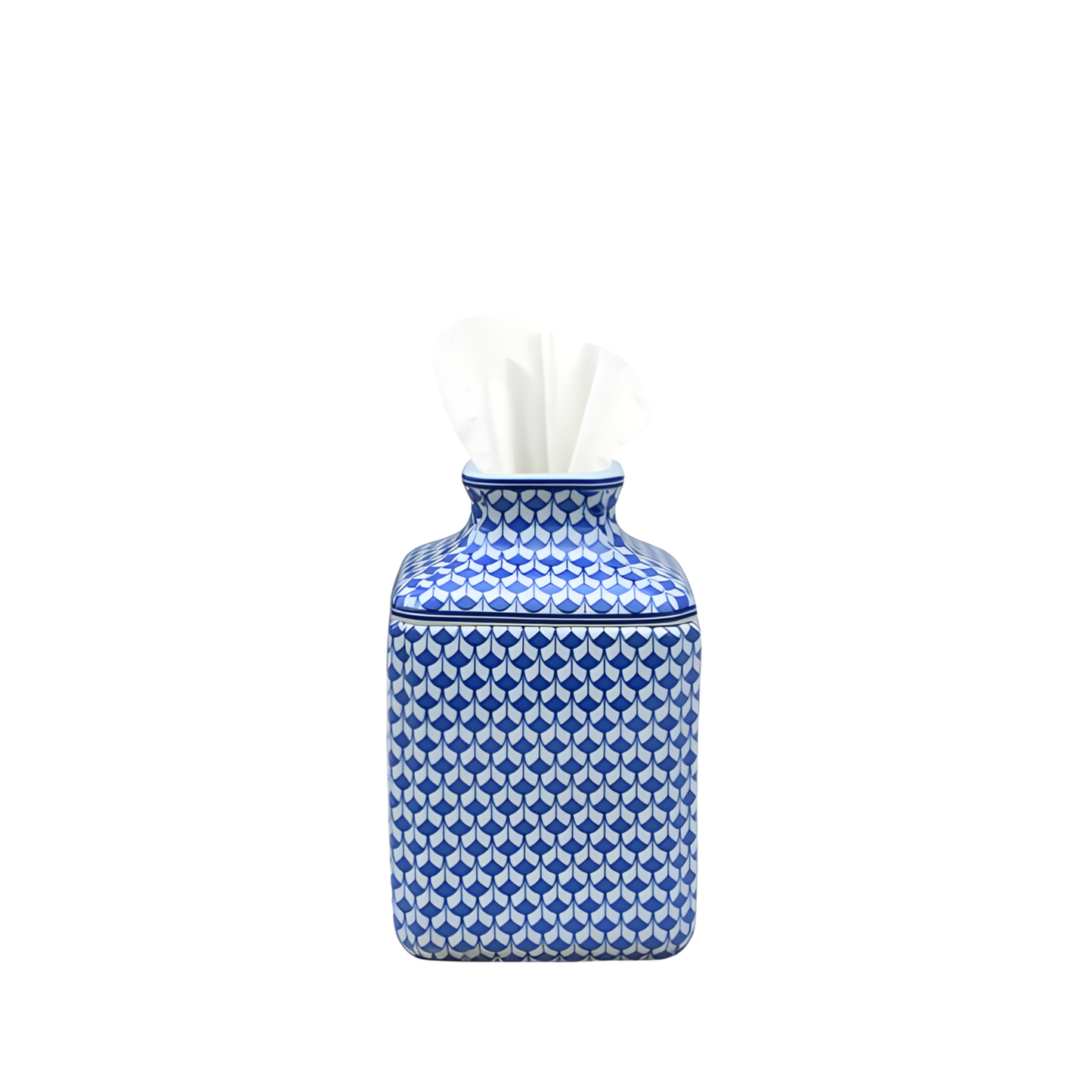 Blue & White Porcelain Tissue Box Holder
