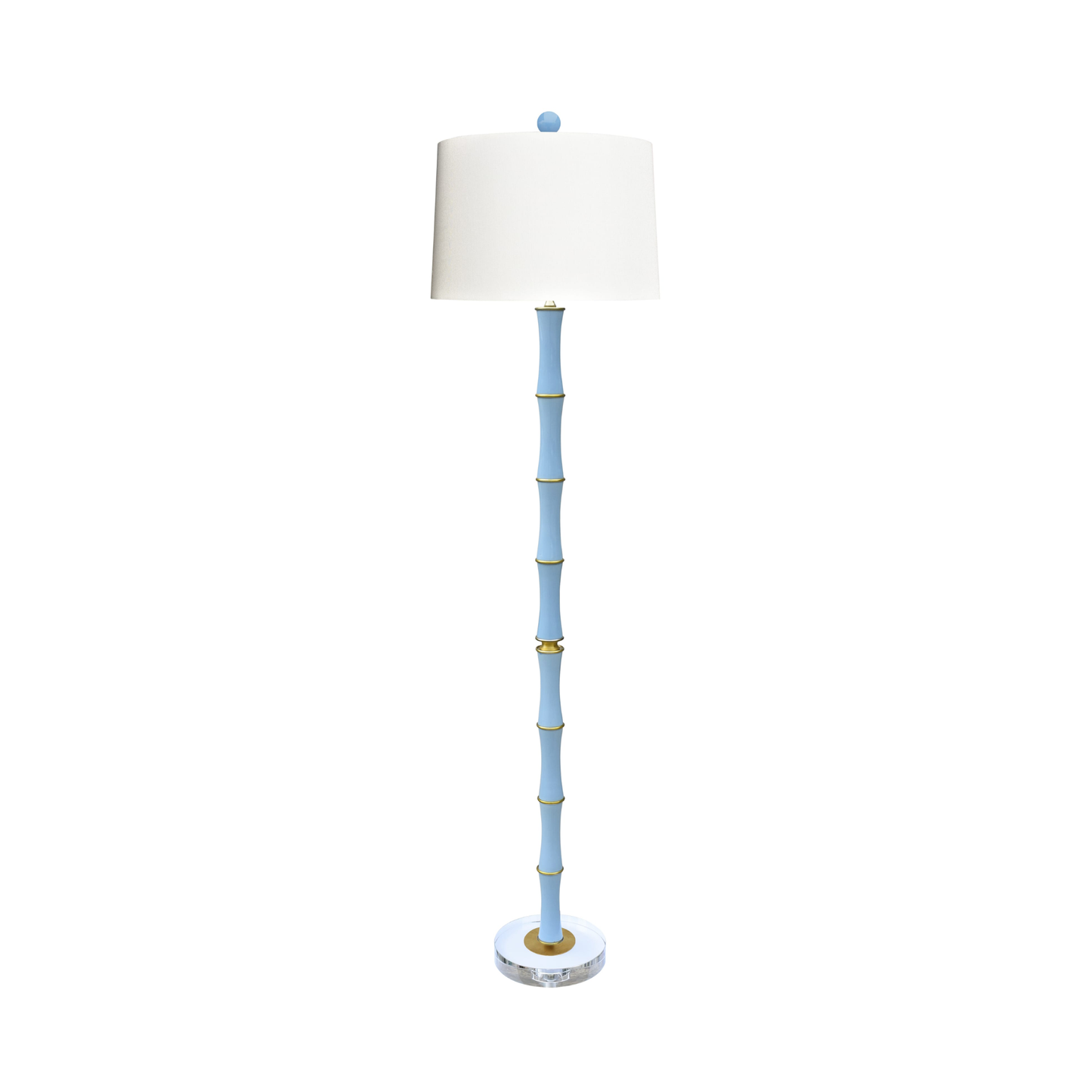 Ice Blue Porcelain Floor Lamp