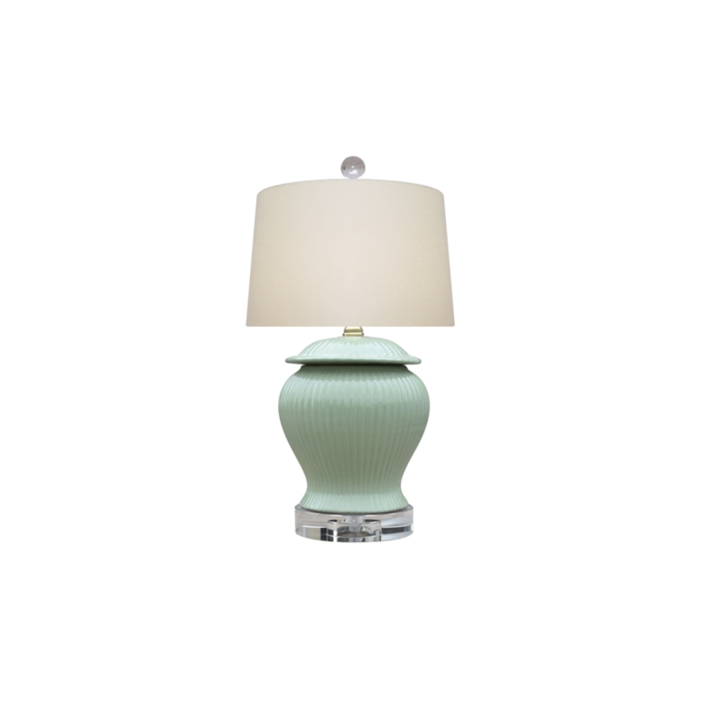 Celadon Green Porcelain Jar Lamp