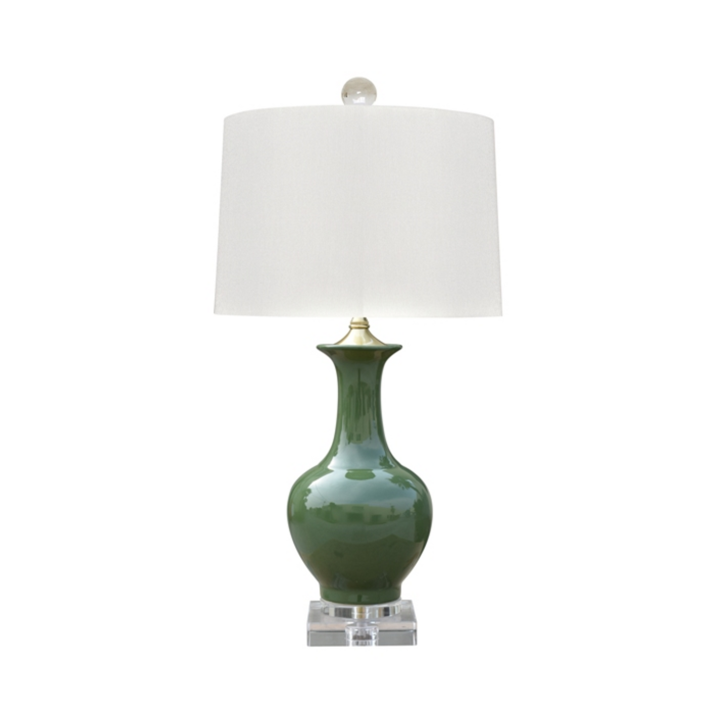 Pine Green Vase Table Lamp