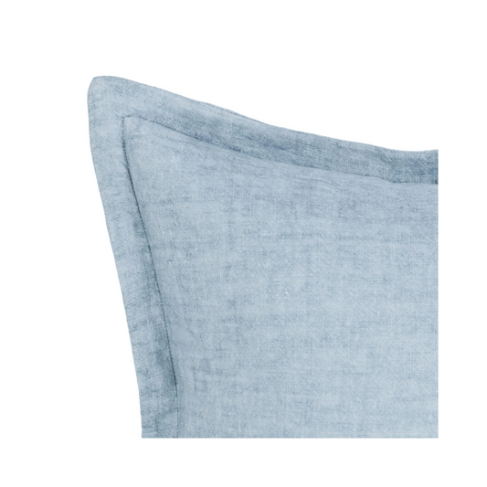Solstice Chambray Blue Pillow 22 x 22