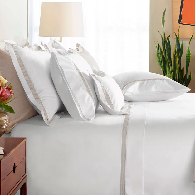 Sónia Standard Pillowcase Pair - Pale Grey