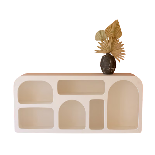 White Cubbie Console