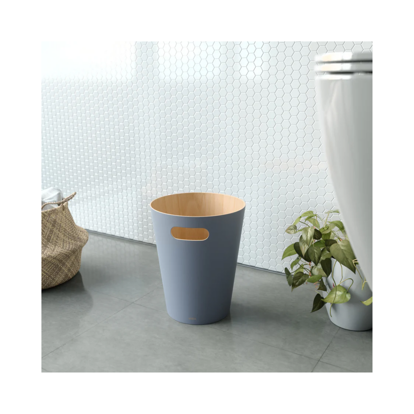 Woodrow Waste Basket - Blue