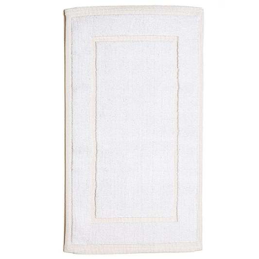 70 x 140 Unito Cornice Rug - White