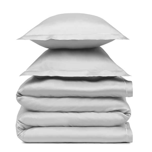 Dália Queen Duvet Cover - Grey/Silver