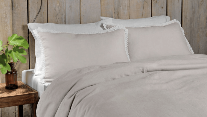Flor de Sal Linen Duvet Cover