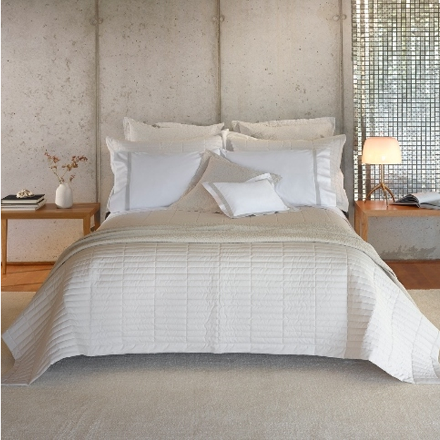 Fresco Standard Quilted Single Sham - White