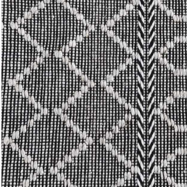 Sonora Black/Ivory In/Out Rug 2' x 3'