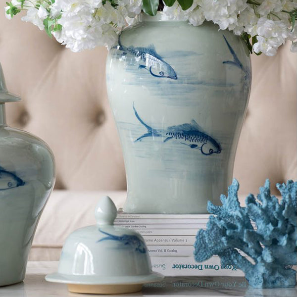 Koi Ginger Jar Hamma Galleries