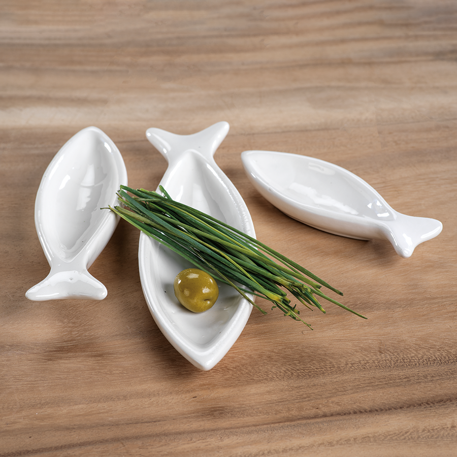 Coral Beach Ceramic Fish Bowl