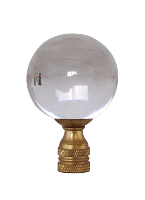 Crystal Ball Finial, Gold - 2" XS