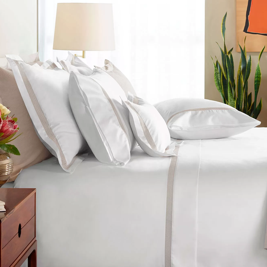 Sónia King Pillowcase Pair - Pale Grey