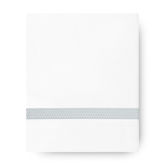 Sónia King Flat Sheet - Ice Blue