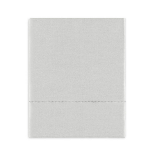 Suave Queen Satin Stitch Flat Sheet, Cool Grey