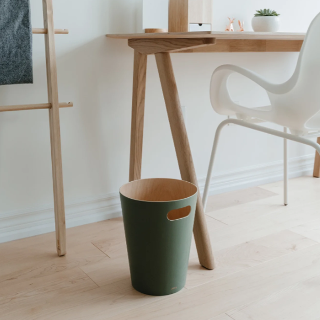 Woodrow Waste Basket - Spruce