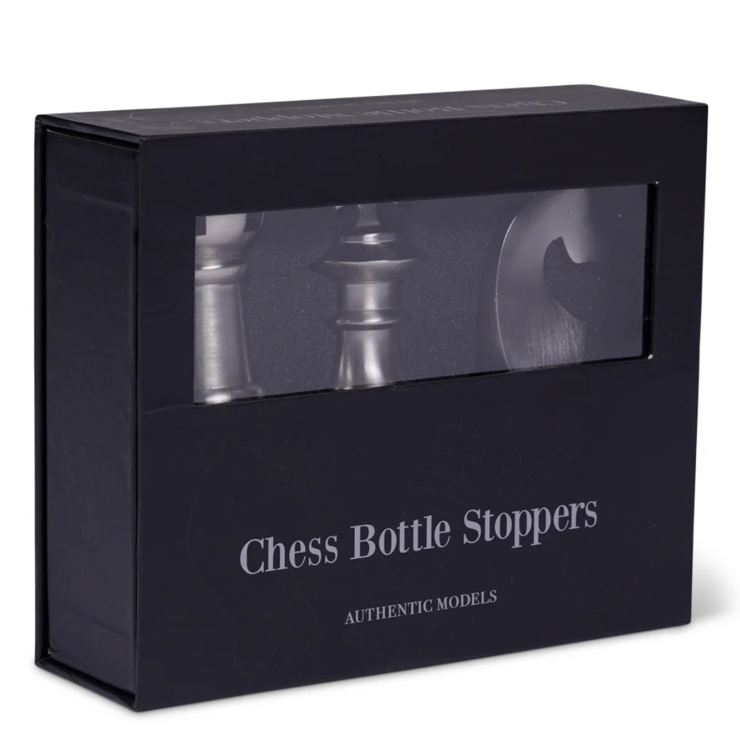 Chess Bottle Stopper Set