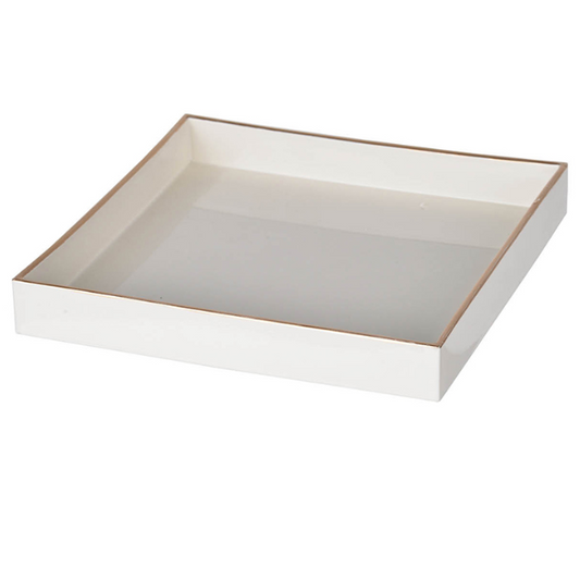 Mini Mimosa Square Tray - White