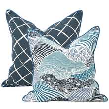 Load image into Gallery viewer, Windsor Park Ocean Pillow 20 x 20
