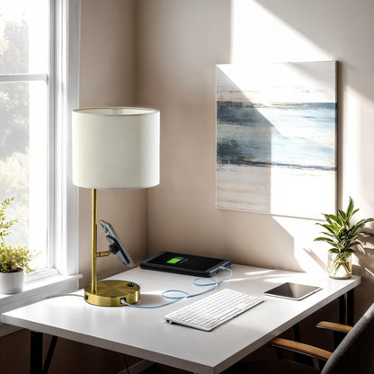 Wyatt Desk Lamp - Antique Brass