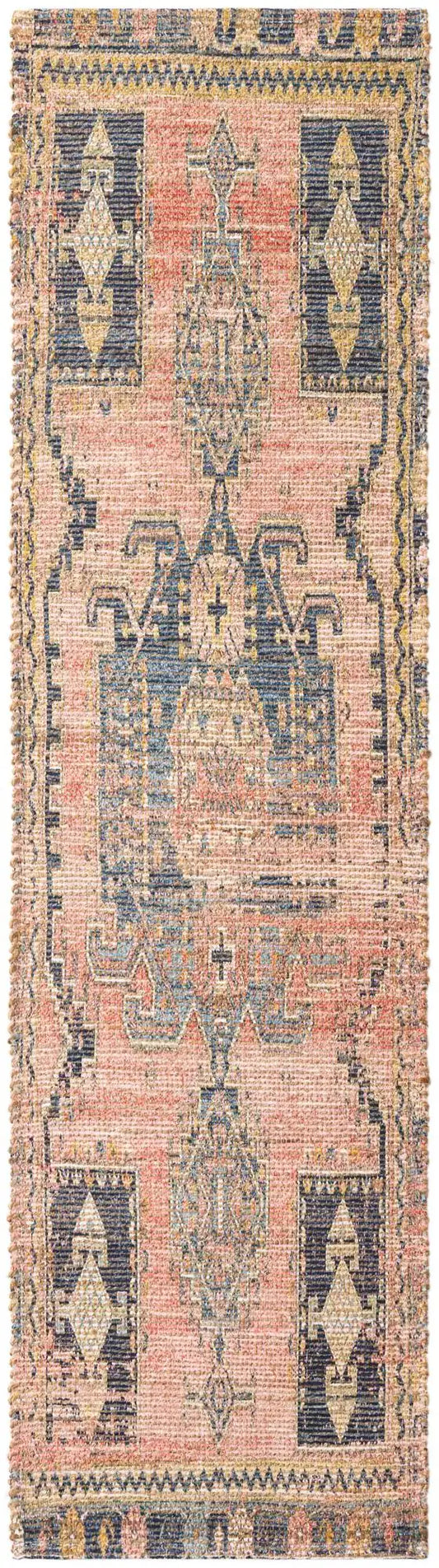Antique Red 2' 2 x 8' Chenille Jute Runner Rug