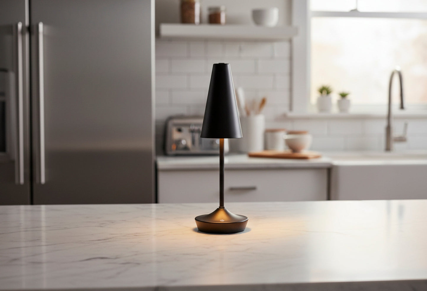 Flynn Cordless LED Table Lamp - Black