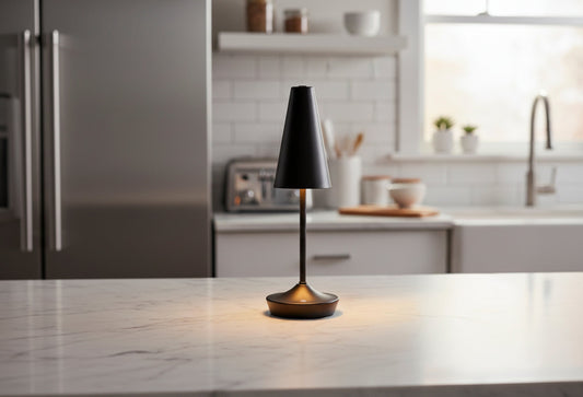 Flynn Cordless LED Table Lamp - Black