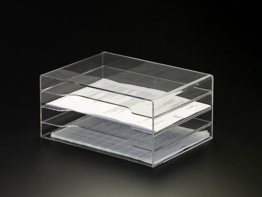 Acrylic 4 Tier Document Tray