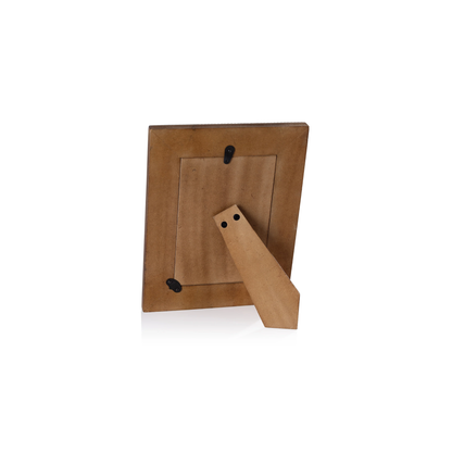 Ribbed Photo Frame with Brass Border - 5 x 7