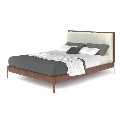 Metro - King Platform Bed - Walnut