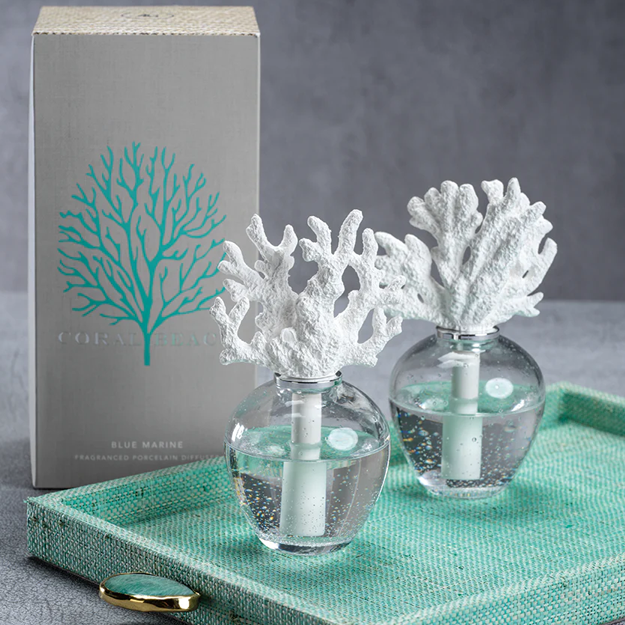 Coral Beach Porcelain Diffuser - Blue Marine – Hamma Galleries