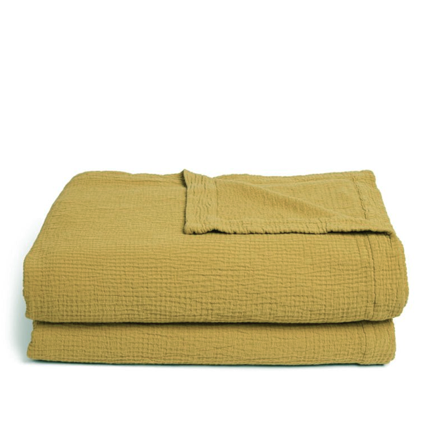 Areia Queen Bedspread, Saffron