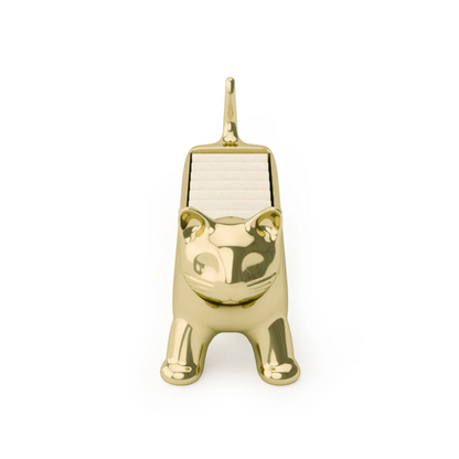 Ali Cat Ring Holder Brass