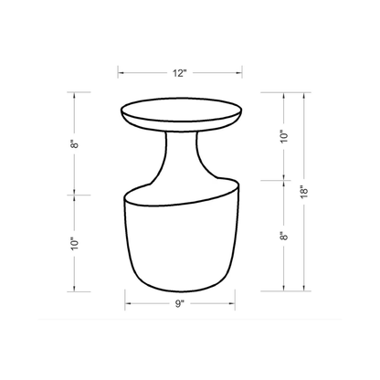 Allura Carved Side Table