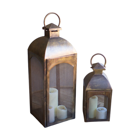 Antique Bronze Lantern - Two Sizes
