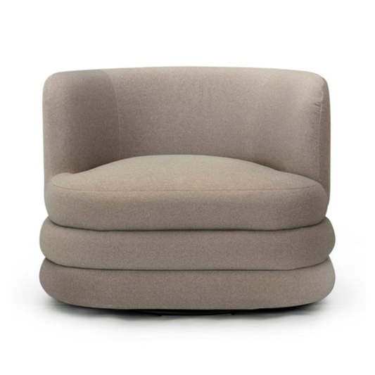 Astor Performance Faux Mohair Swivel Chair