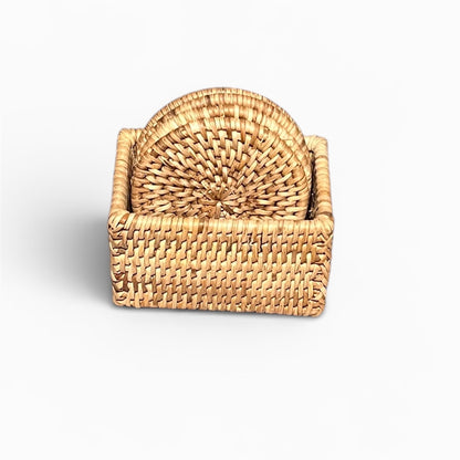 Round Coaster Box Set, Natural