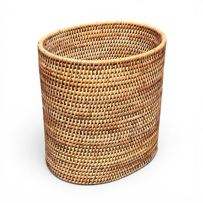 Oval Waste Basket, Natural