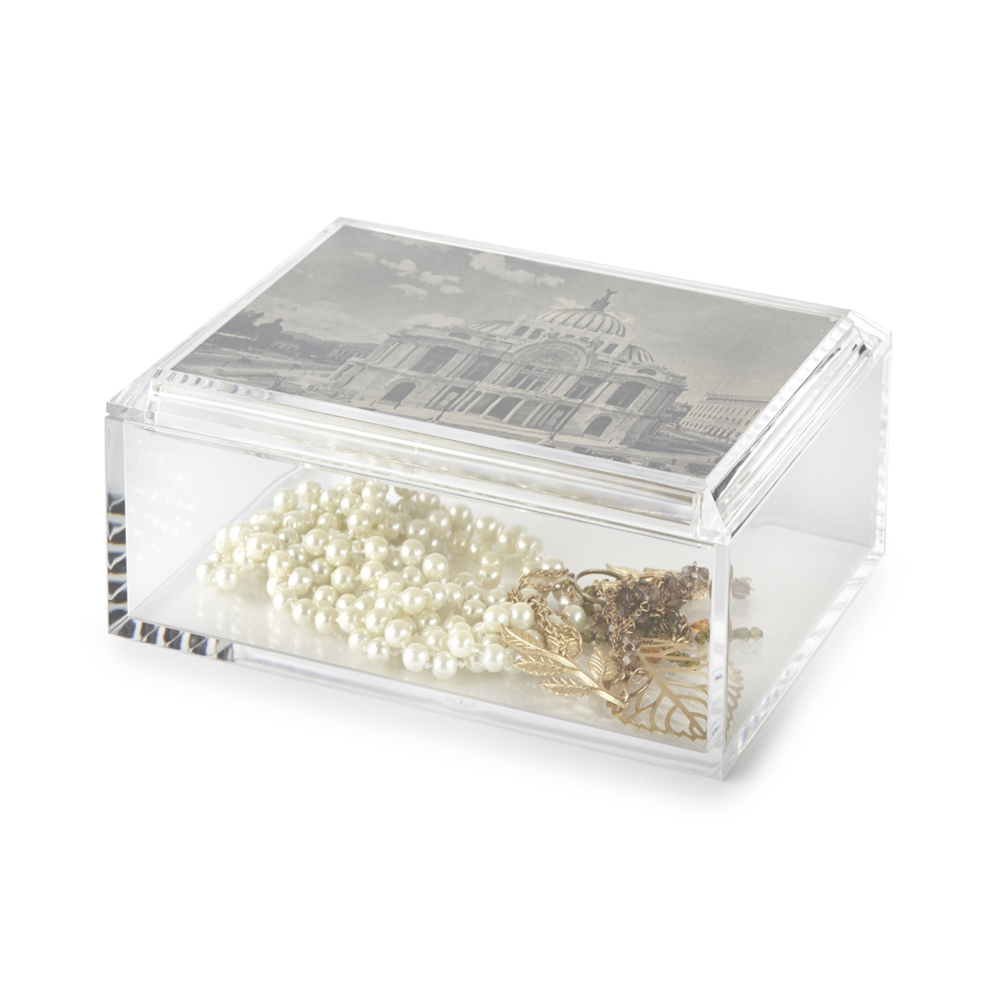 Rectangular Keepsake Box with 5 x 7 Photo Frame Lid