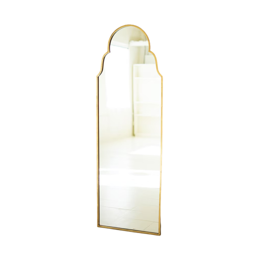 Brass Arched Mirror