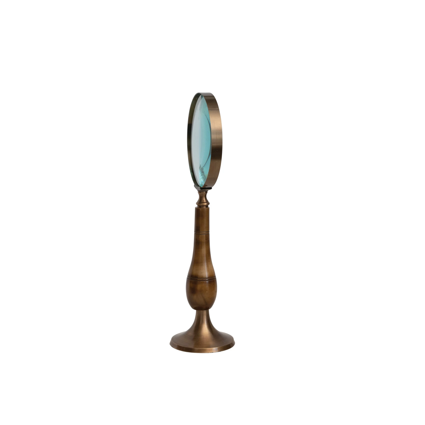 Brass & Bone Magnifying Glass on Stand