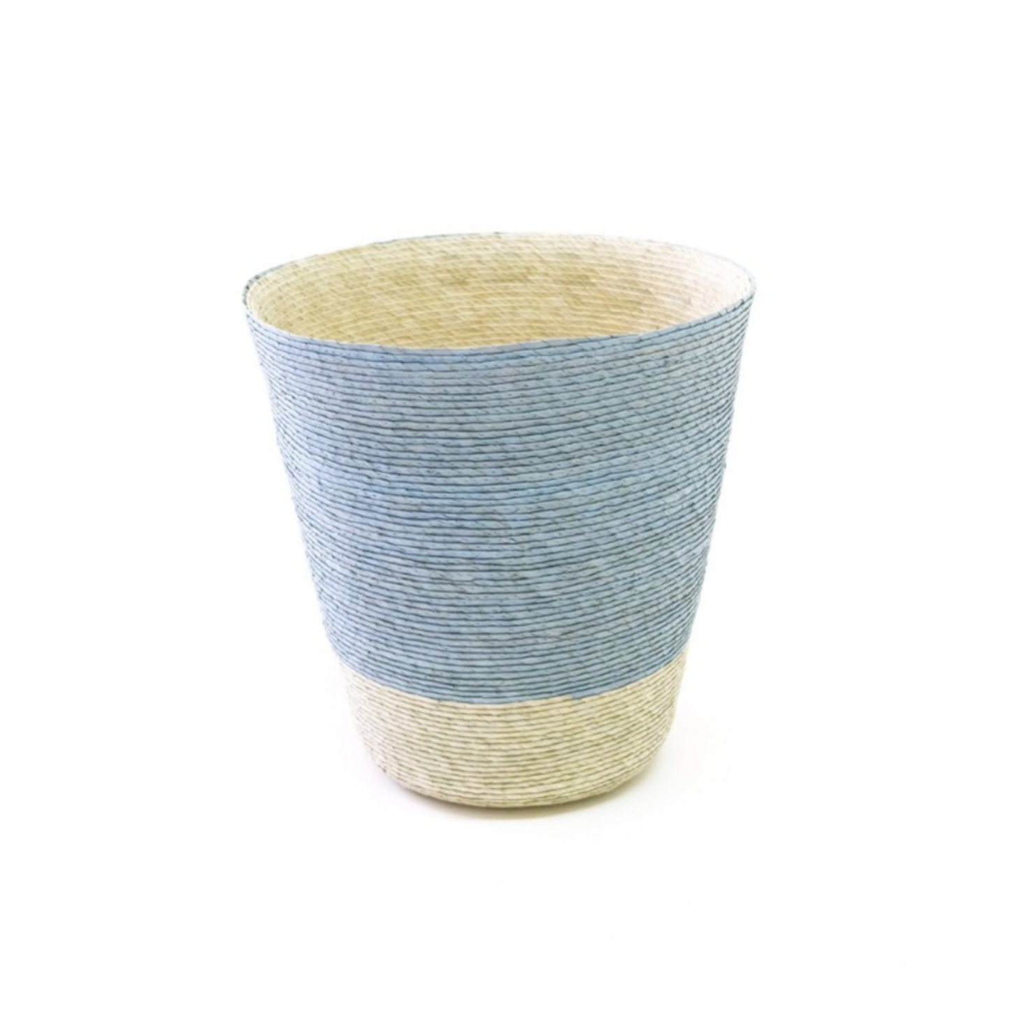 Conical Waste Basket - Sky Blue Top