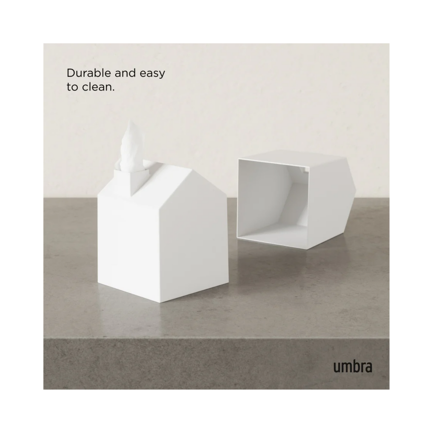 Casa Tissue Cover - White