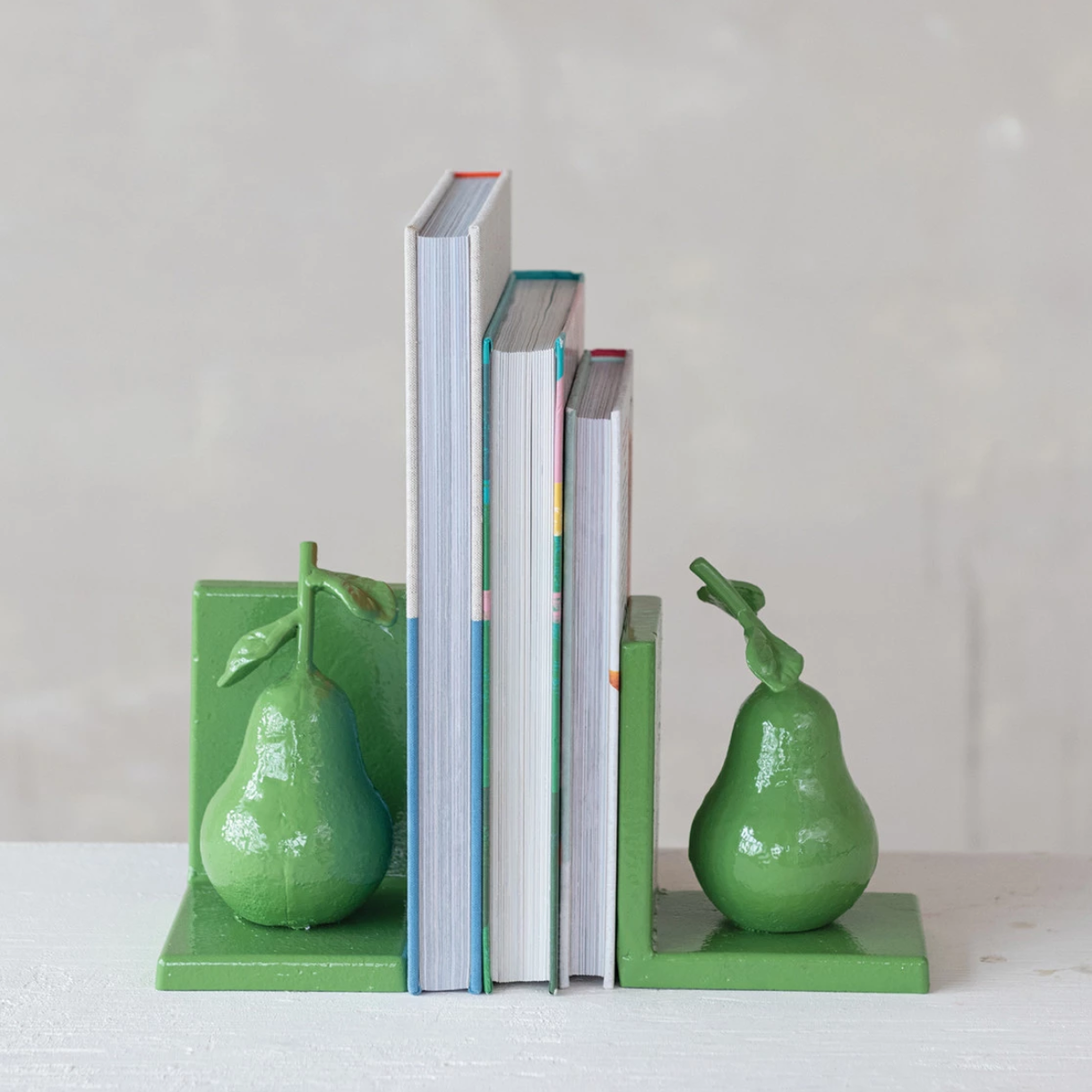 Green Pear Bookends